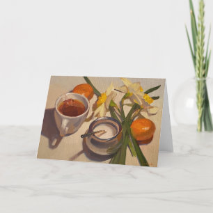 Leere Karte: "Daffodils and Tea" von Sarah Sedwick Karte
