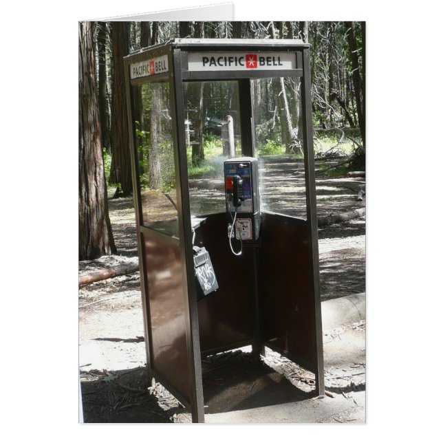 Leere Karte "der TELEFONZELLE" (Vorne)
