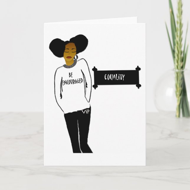 Leere Karte des inspirierend schwarzen (Vorderseite)