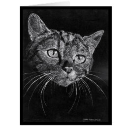 Leere Karte des Katzen-Gesichtes