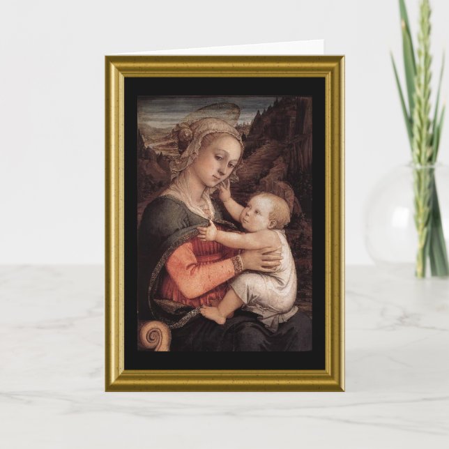 Leere Karte - Madonna und Kind (Vorderseite)