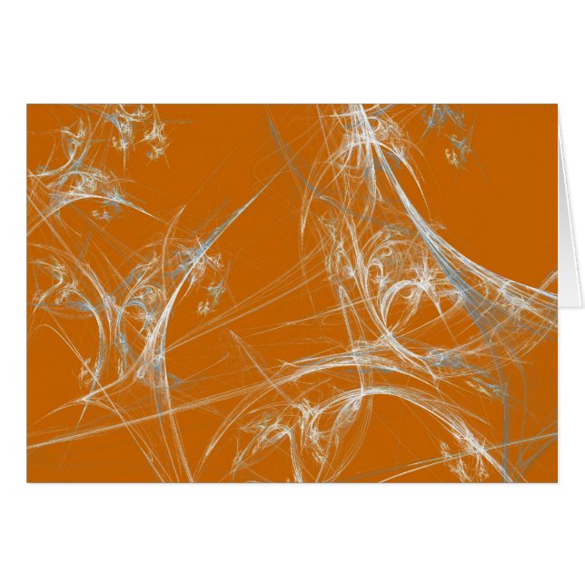 Leere Karte mit Fraktal Spider Web Hintergrund (Vorderseite (Horizontal))