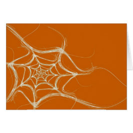 Leere Karte mit Fraktal Spider Web Hintergrund