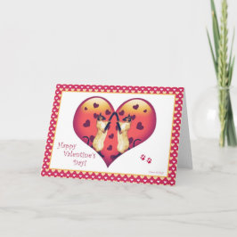 Leere Karte siamesische Katzeniedliche Valentines