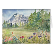 Leere Karte Snowy Monuntain