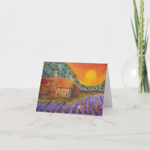 Leere Karten-Lavendel in Provence Karte