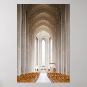 LEERE KATHEDRALE INNERHALB POSTER