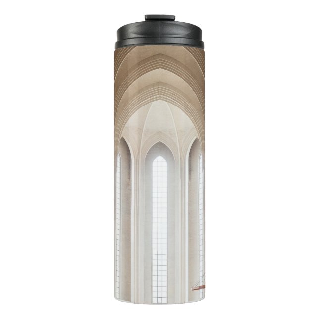 LEERE KATHEDRALE INNERHALB THERMOSBECHER (Vorderseite)