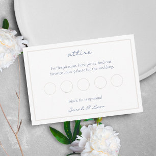 Leere Kleiderkodeleisen für RSVP-Hochzeiten Begleitkarte