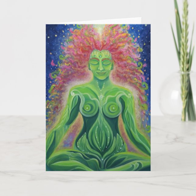 Leere Kunstgrußkarte, ursprüngliche Karte (Vorderseite)