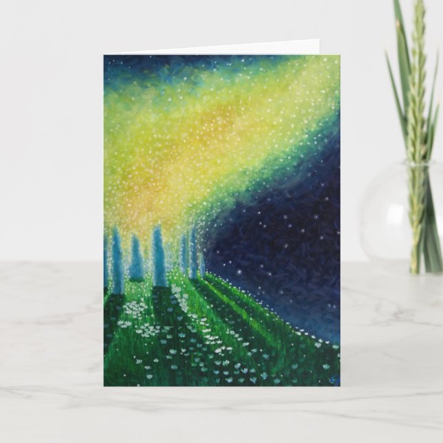 Leere Kunstgrußkarte, ursprüngliches Kunst Karte (Vorderseite)