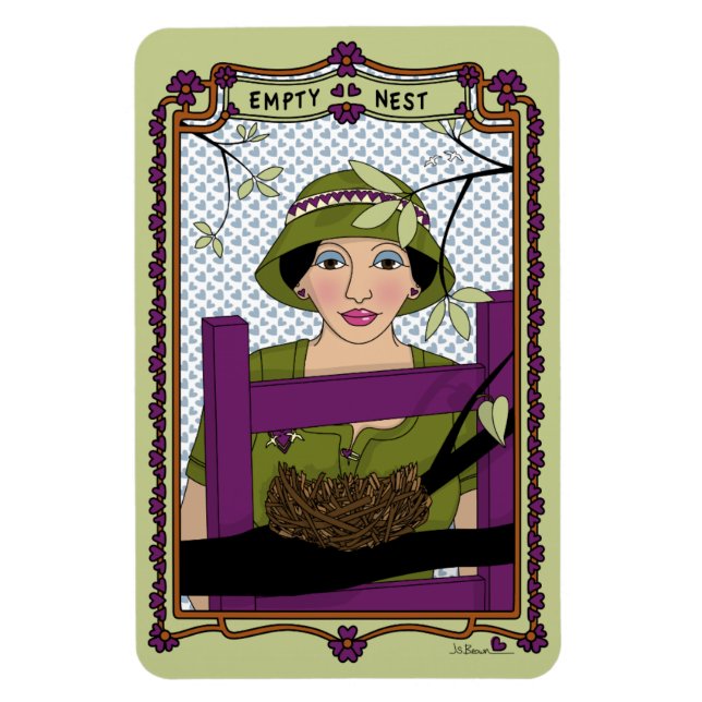 Leere Nest_A_4x6 Kühlschrank Magnet (Vertikal)