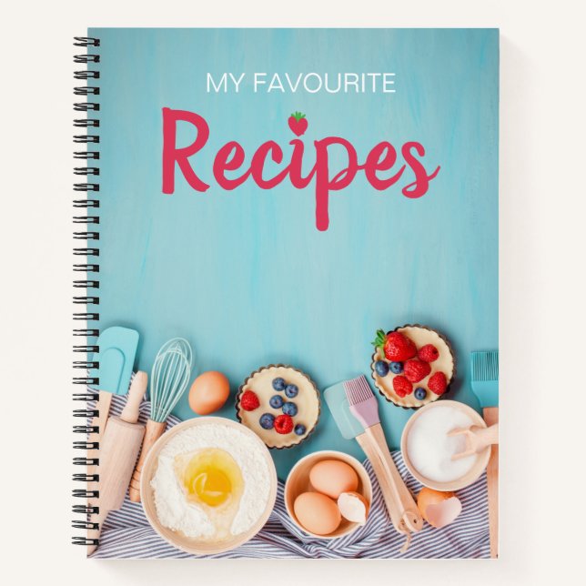 Leere Rezept Kochbuch schreiben Notizbuch (Vorderseite)
