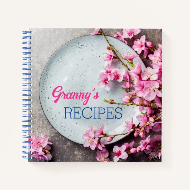 Leere Rezept Kochbuch schreiben Notizbuch (Vorderseite)