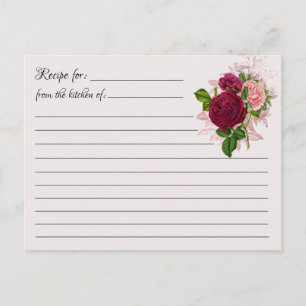 Leere Rezeptionskarten: Blumenstrauß-Postkarte Postkarte