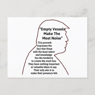 Leere Schiffe Trump Postcard Postkarte