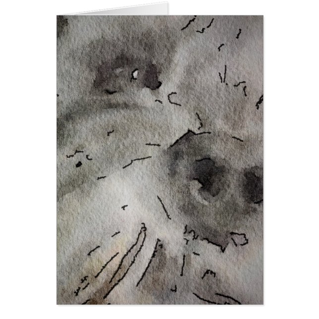 Leere Schnauzer-Karte (Vorne)