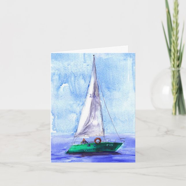 Leere "Segelboot" (Vorderseite)