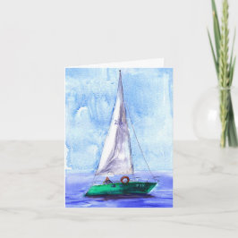 Leere "Segelboot"