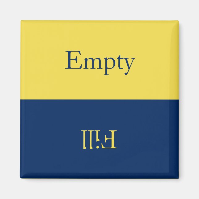 Leere Spülmaschine Magnet (Vorne)