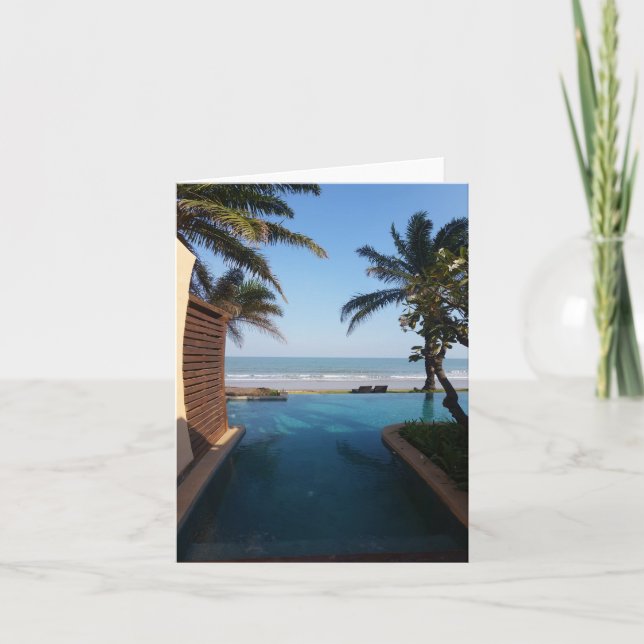 Leere Strandkarte Karte (Vorderseite)