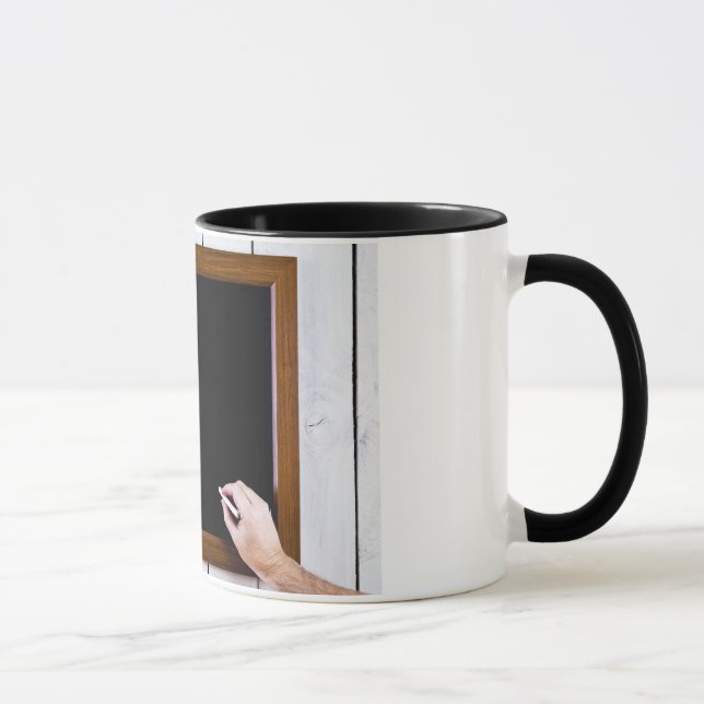 Leere Tafel, addieren Ihren Text Tasse (Rechts)