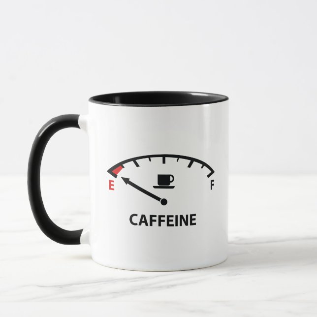 Leere Tasse: Coffeinkaffee Tasse (Links)