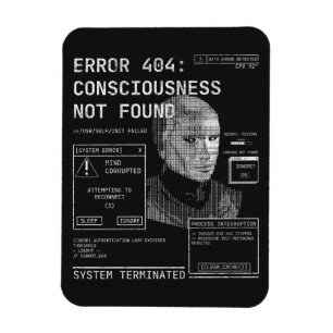 Leere - Techno-Brutalist Streetwear Desgin Magnet
