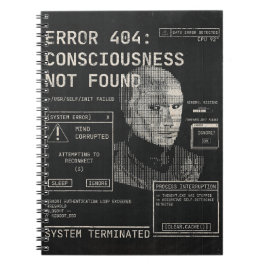 Leere - Techno-Brutalist Streetwear Desgin Notizblock