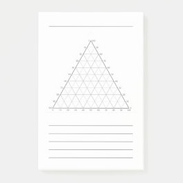 Leere Ternärdiagramm-Wissenschaftsnotiz-Post-Its Post-it Klebezettel