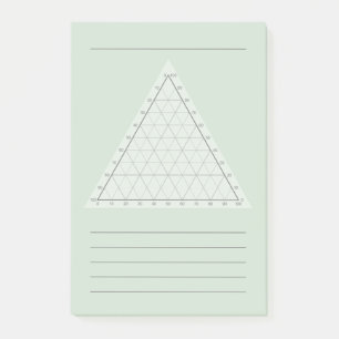 Leere Ternäre Darstellung - Wissenschaftsnotiz-Pos Post-it Klebezettel