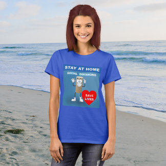 Leere Toilettenpapier Roll Safety 1. Meldung Fraue T-Shirt