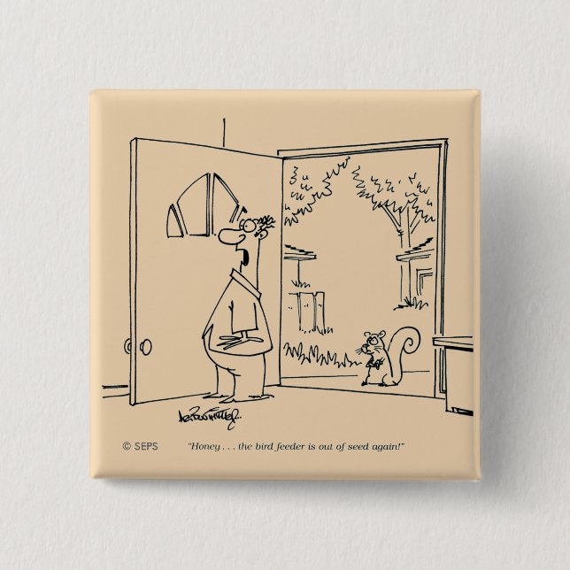 Leere Vogel-Zufuhr Button (Vorderseite)