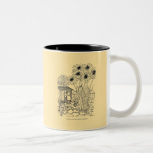 Leere Vogel-Zufuhr Zweifarbige Tasse