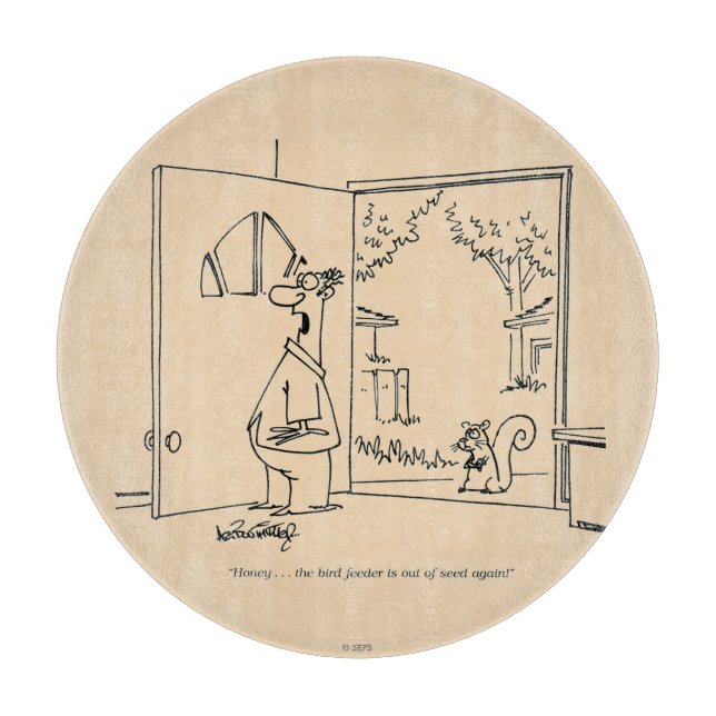 Leere Vogelzuführung 2 Schneidebrett (Vorderseite)