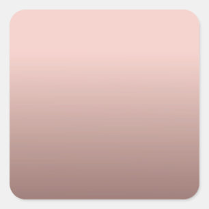 Leere Vorlage Elegante Rose Gold Hinzufügen Text Quadratischer Aufkleber