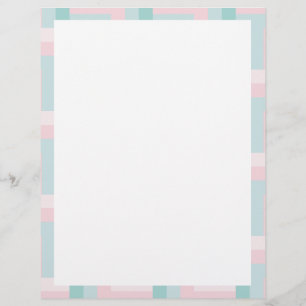Leere Vorlage Pink Blau Grün Benutzerdefiniert Mod Briefbogen