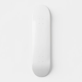 Leere weiße Skateboard, die Sie 7,5 mm unbedruckt  Skateboard