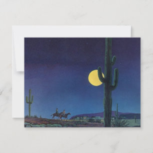 Leere West Südwest Saguaro Kaktus Mondlicht Fahrt