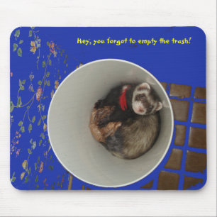 Leeren Sie das Abfall-Mausunterlage-Blau Mousepad