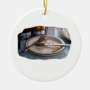 Leeren Sie gegessenen Keramik Ornament