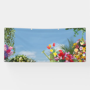 leerer Blumengeschäftsverkauf Banner