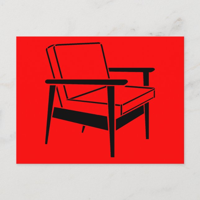 Leerer Bürostuhl Postkarte (Vorderseite)