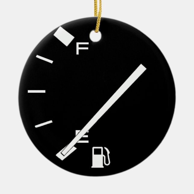 Leerer Gas-Behälter Keramik Ornament (Vorne)