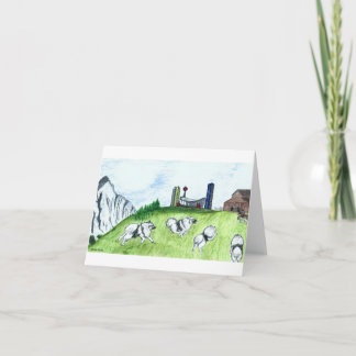 Leerer Keeshond Notecards Karte