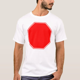 Leerer/kundengerechter Stoppschild auf Front T-Shirt