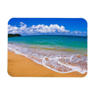 Leerer Strand und blaues Wasser Magnet