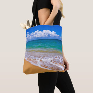 Leerer Strand und blaues Wasser Tasche