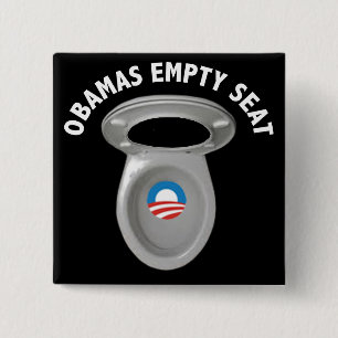 Leerer Stuhl Obama - Toilette Seat Button