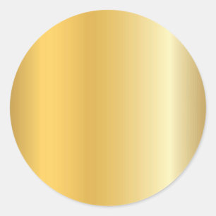 Leerer Template Glamour Gold-Look Moderne Eleganz Runder Aufkleber